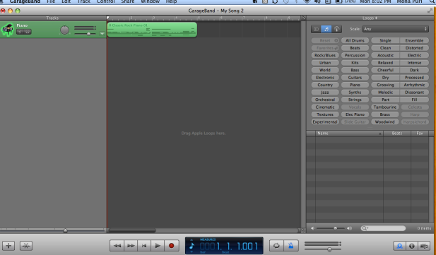 Starting the new song